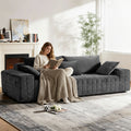 91.7-Inch Deep-Seat Cloud Sofa, 3-Seater No-Assembly Couch